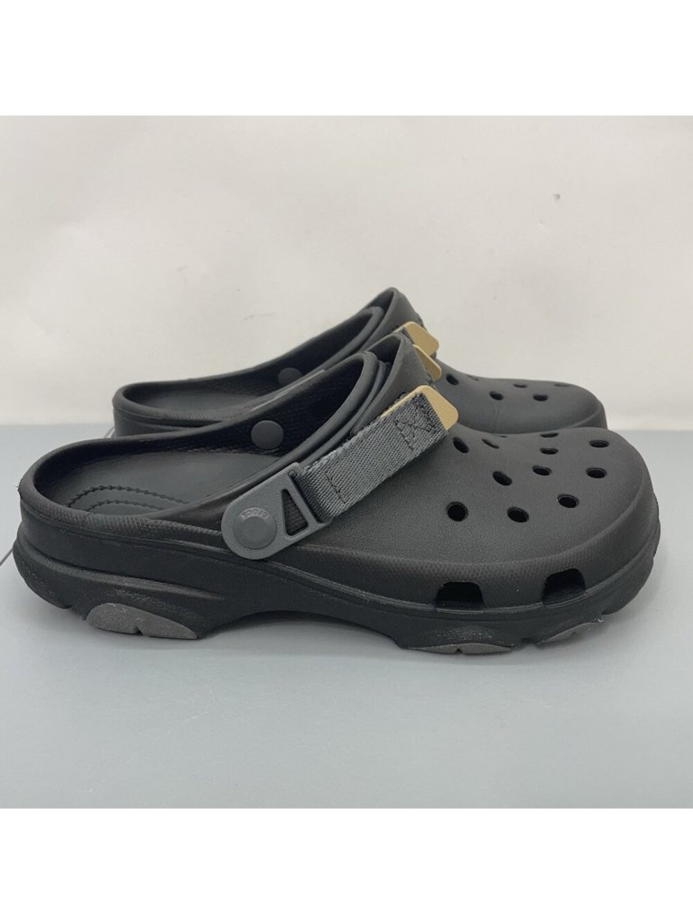 Crocs Classic All Terrain Clogs Shoes Adjustable Outdoor Black Mens 8 Womens 10